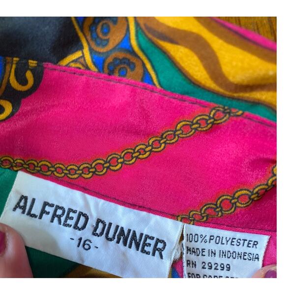 Alfred Dunner vintage women's size 16 blouse Long Sleeve Retro Classic - Picture 4 of 6